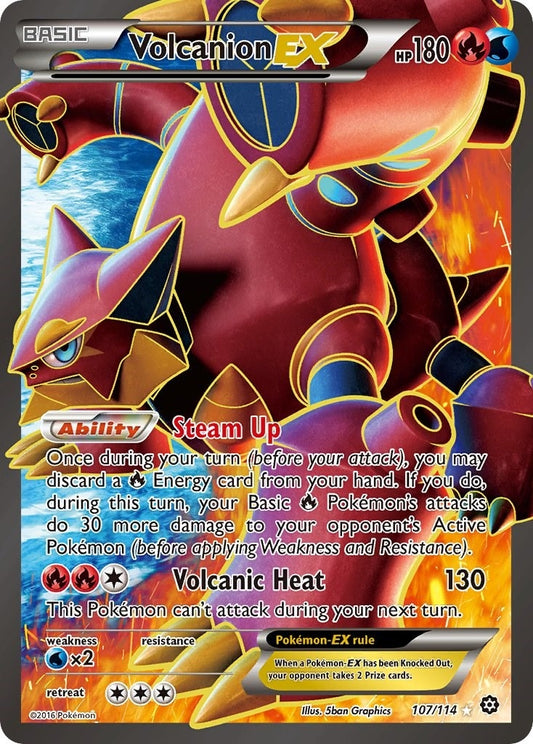 Volcanion EX (Full Art) (107/114) (STS)