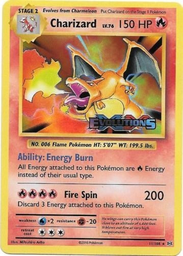 Charizard (XY Evolutions Prerelease Sealed) (11/108) (PR)