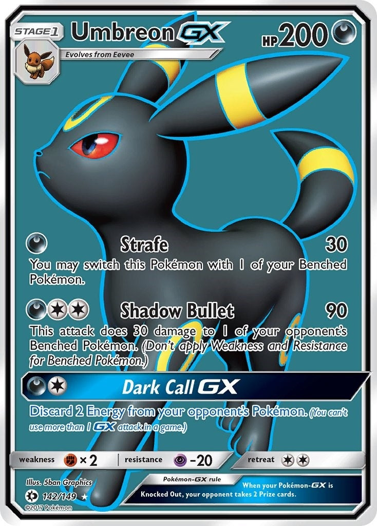 Umbreon GX (Full Art) (142/149) (SM01)