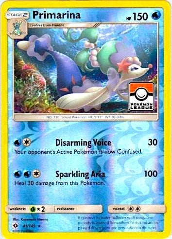 Primarina - 41/149 (Pokemon League) (041/149) (PR)