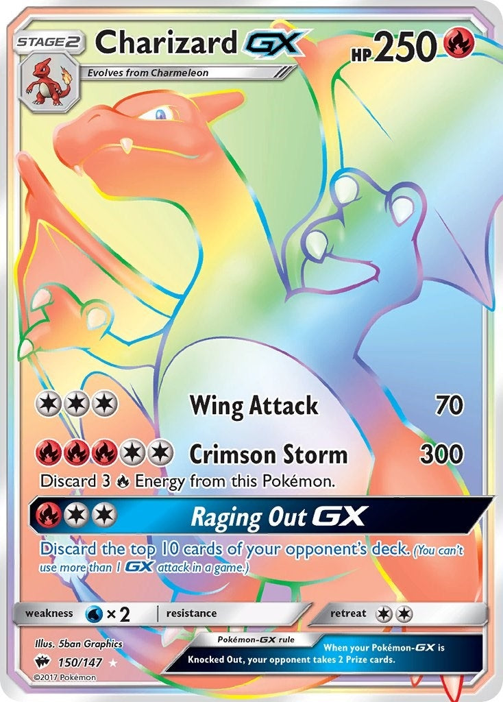 Charizard GX (Secret) (150/147) (SM03)