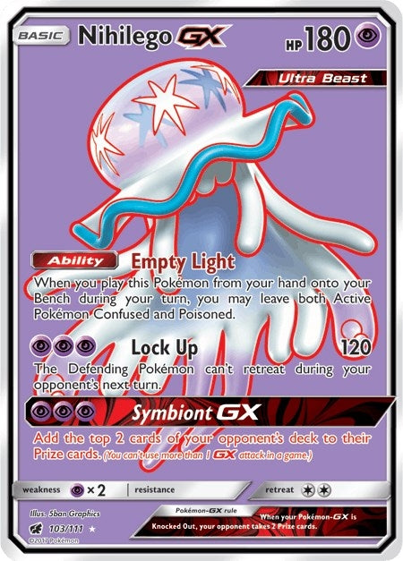Nihilego GX (Full Art) (103/111) (SM04)