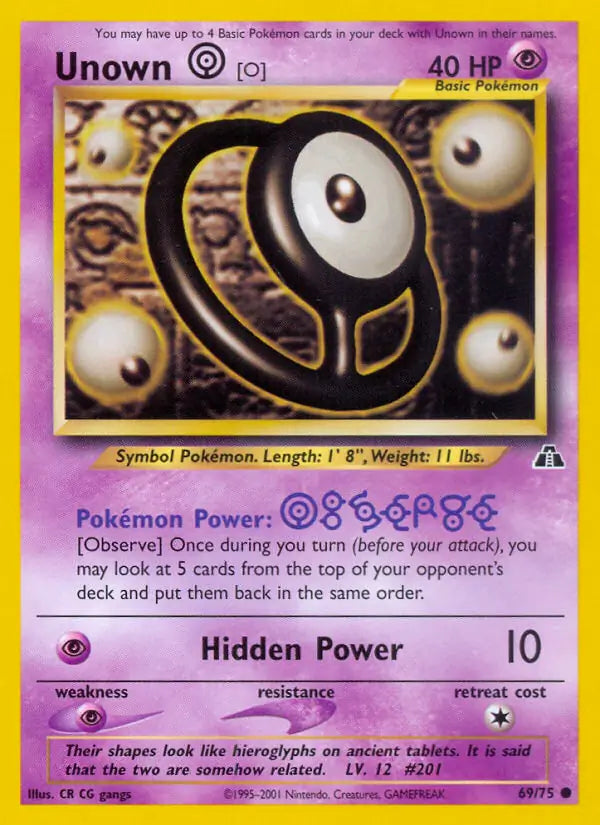 Unown [O] (69/75) (N2)