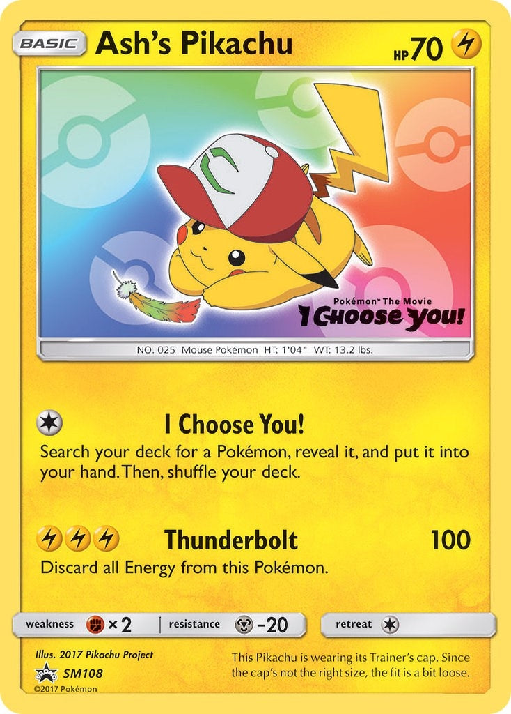 Ash's Pikachu - SM108 (SM108) (SMP)