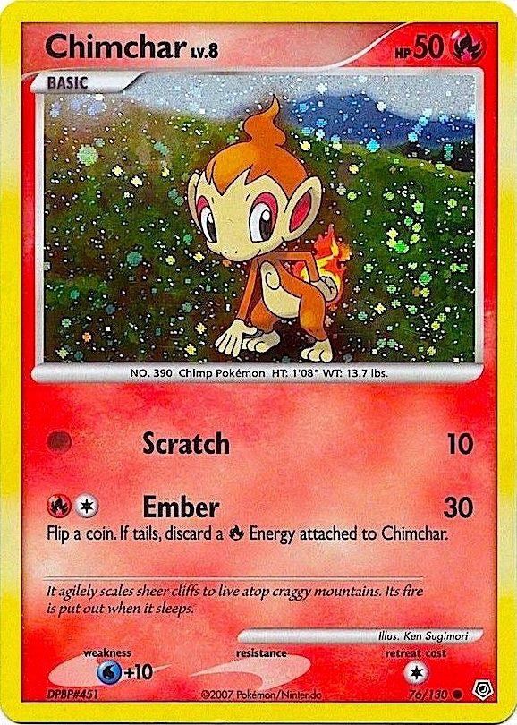 Chimchar - 76/130 (Cosmos Holo) (076/130) (MCAP)