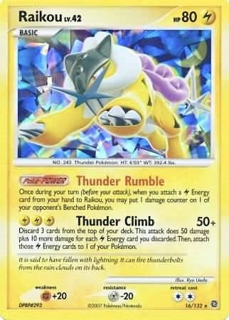 Raikou - 16/132 (Cracked Ice Holo) (016/132) (MCAP)