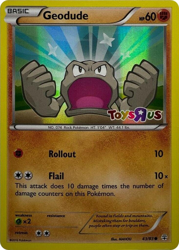 Geodude - 43/83 (Toys R Us Promo) (043/083) (MCAP)