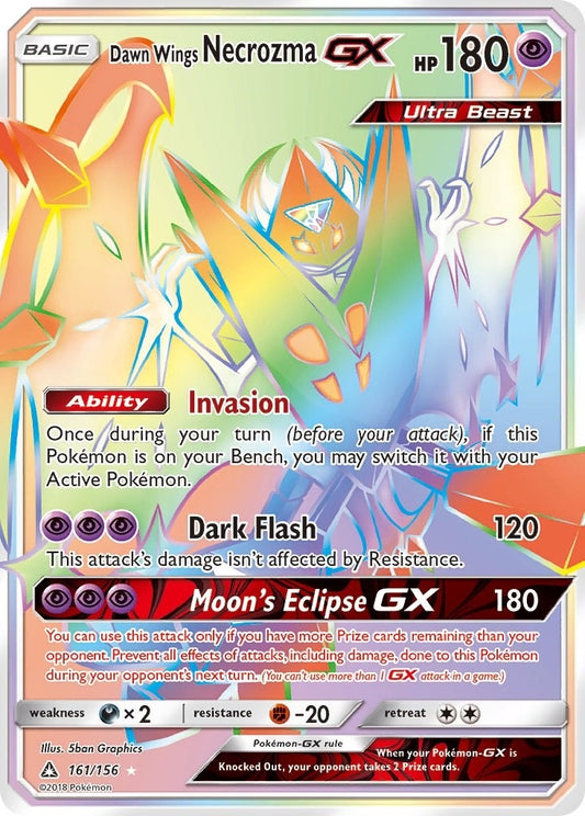 Dawn Wings Necrozma GX (Secret Rare) (161/156) (SM05)