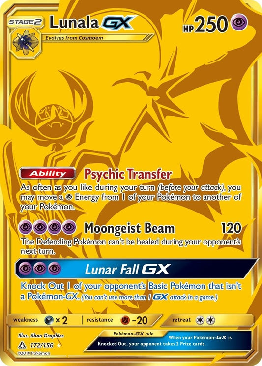 Lunala GX (Secret Rare) (172/156) (SM05)
