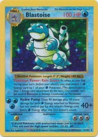 Blastoise Shadowless 2/102 - LP