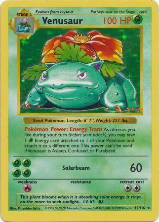 Venusaur Shadowless 15/102 - HP