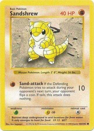 Sandshrew (Shadowless) 62/102 - MP