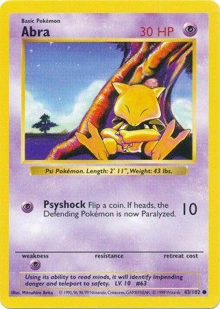 Abra (Shadowless) 43/102 - DMG