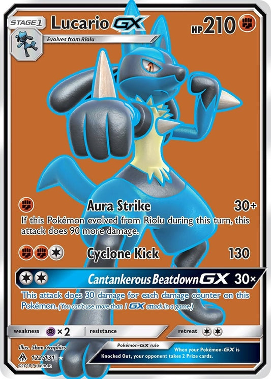 Lucario GX (Full Art) (122/131) (SM06)
