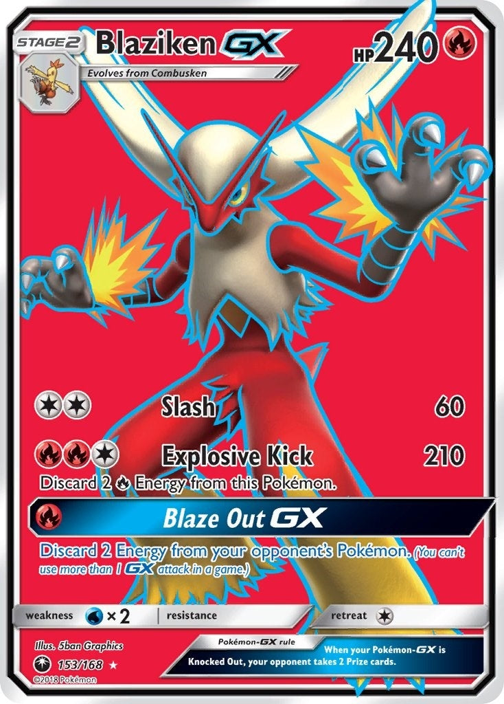 Blaziken GX (Full Art) (153/168) (CES)