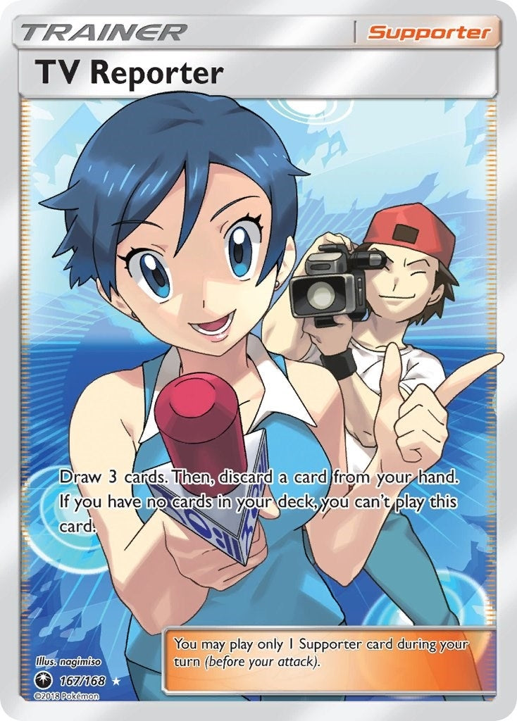 TV Reporter (Full Art) (167/168) (CES)