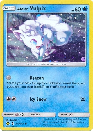 Alolan Vulpix - 21a/145 (021a/145) (PR)