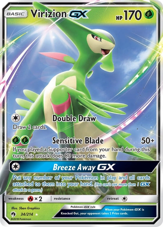 Virizion GX (34/214) (SM8)