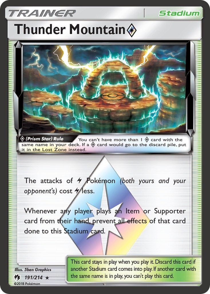 Thunder Mountain Prism Star (191/214) (SM8)