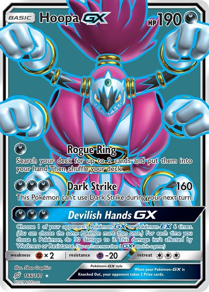 Hoopa GX (Full Art) (166/181) (SM9)