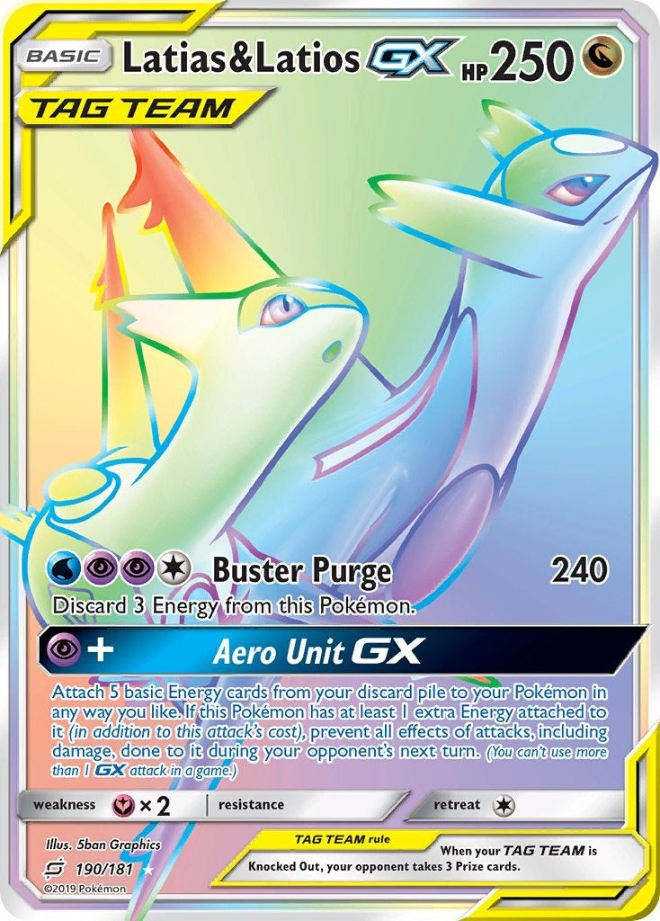 Latias & Latios GX (Secret) (190/181) (SM9)
