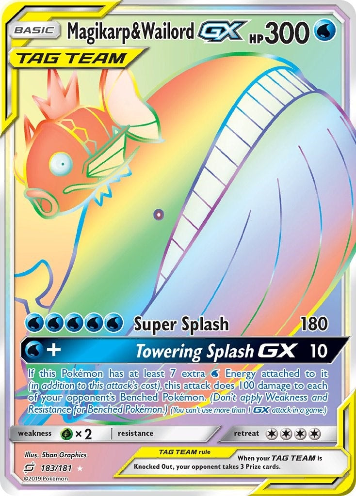 Magikarp & Wailord GX (Secret) (183/181) (SM9)