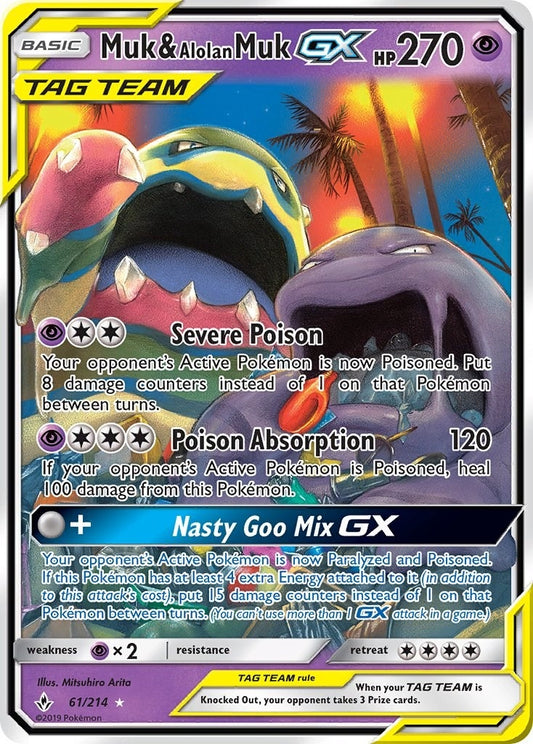 Muk & Alolan Muk GX (61/214) (SM10)