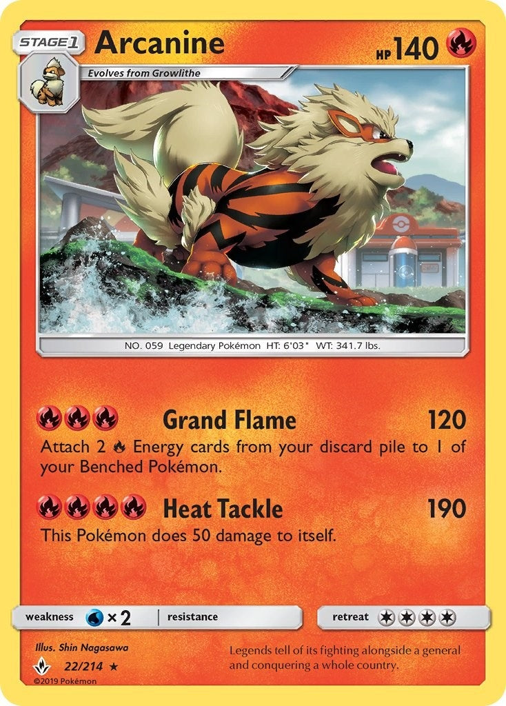 Arcanine (22/214) (SM10)