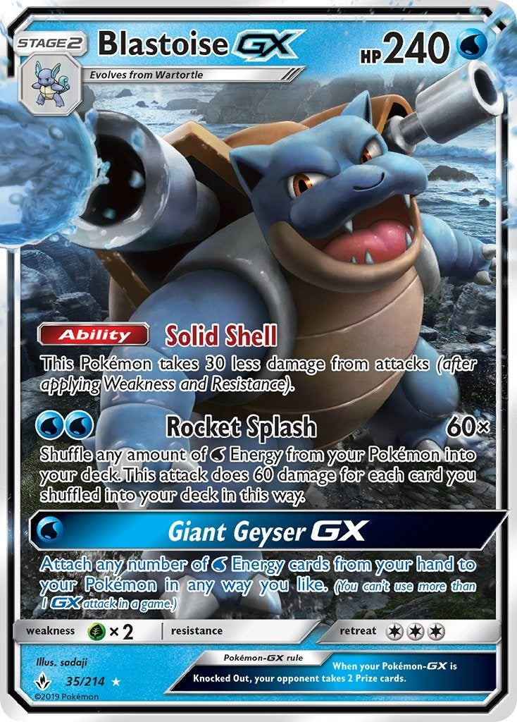 Blastoise GX (35/214) (SM10)