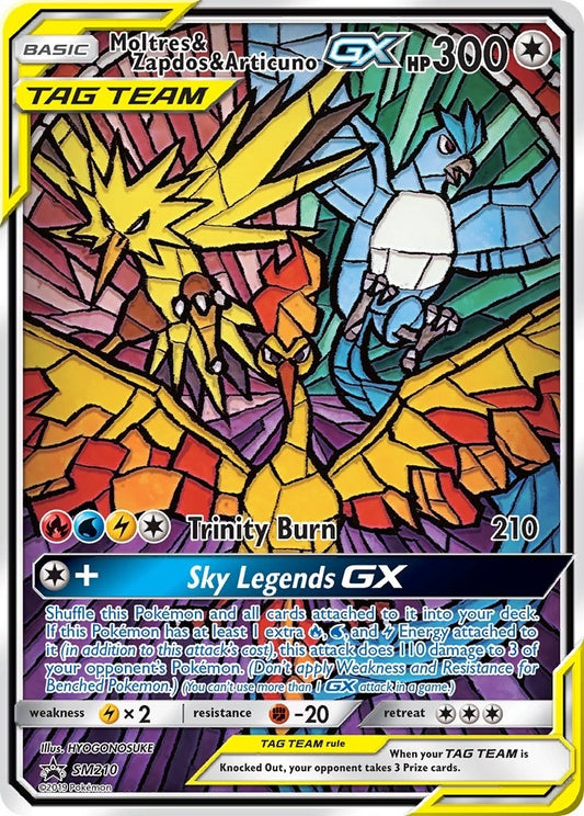 Moltres & Zapdos & Articuno GX (SM210) (SMP) (SEALED)