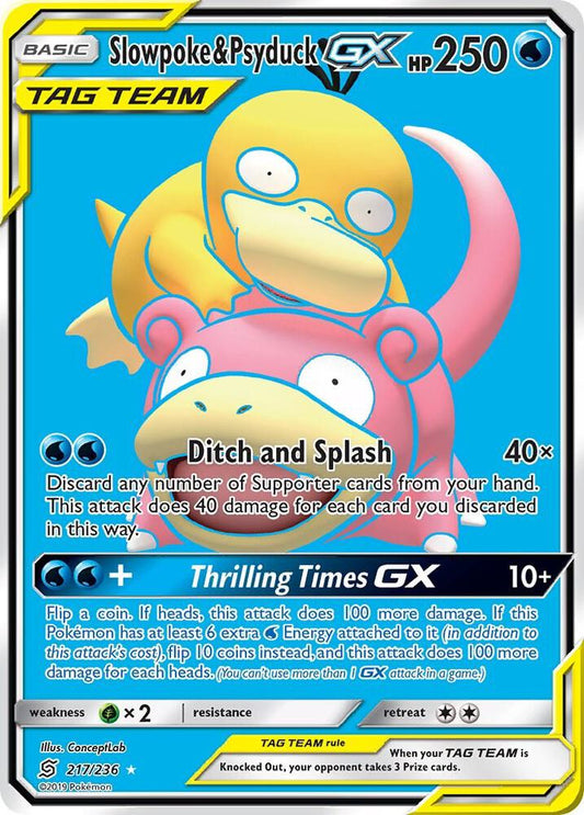 Slowpoke & Psyduck GX 217/236 - NM