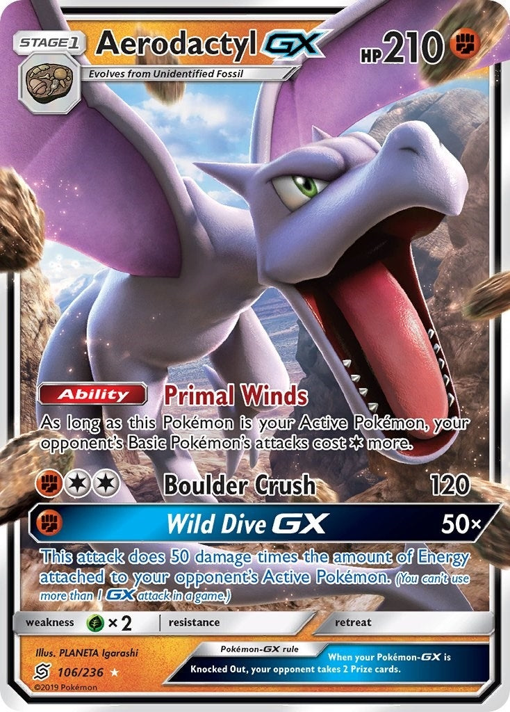 Aerodactyl GX (106/236) (SM11)