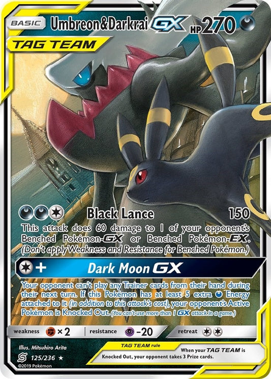 Umbreon & Darkrai GX (125/236) (SM11)