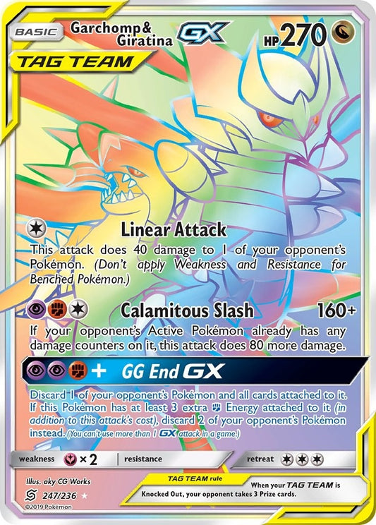 Garchomp & Giratina GX (Secret) (247/236) (SM11)