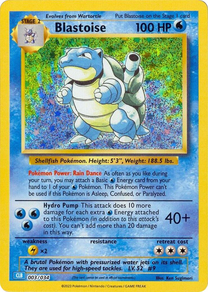 Blastoise 003/034 - NM