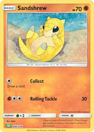 Sandshrew 008/034 - NM