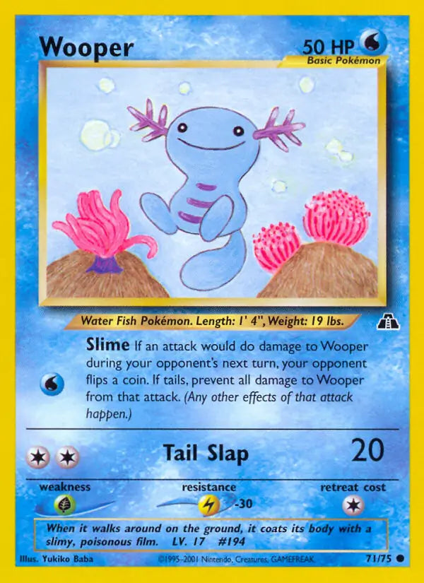 Wooper (71/75) (N2)