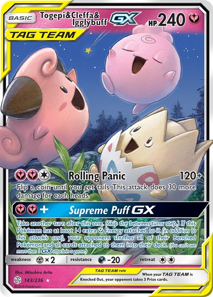 Togepi & Cleffa & Igglybuff GX (143/236) (SM12)