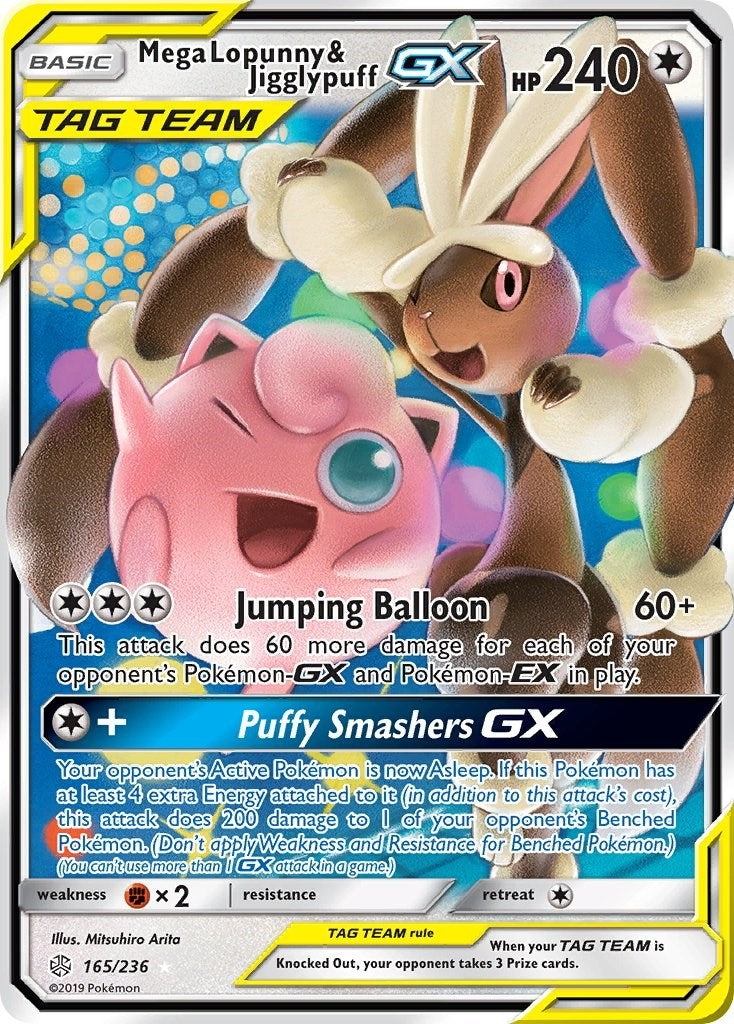 Mega Lopunny & Jigglypuff GX (165/236) (SM12)
