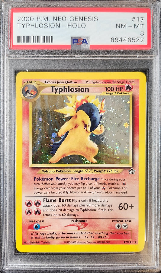 Typhlosion Holo PSA 8
