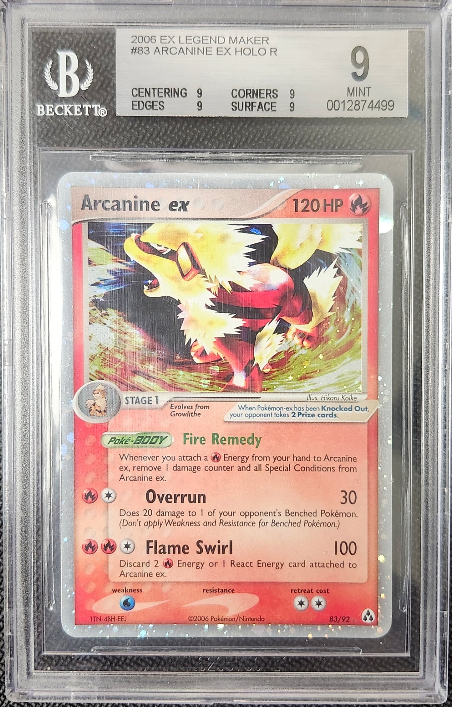 Arcanine EX BGS 9