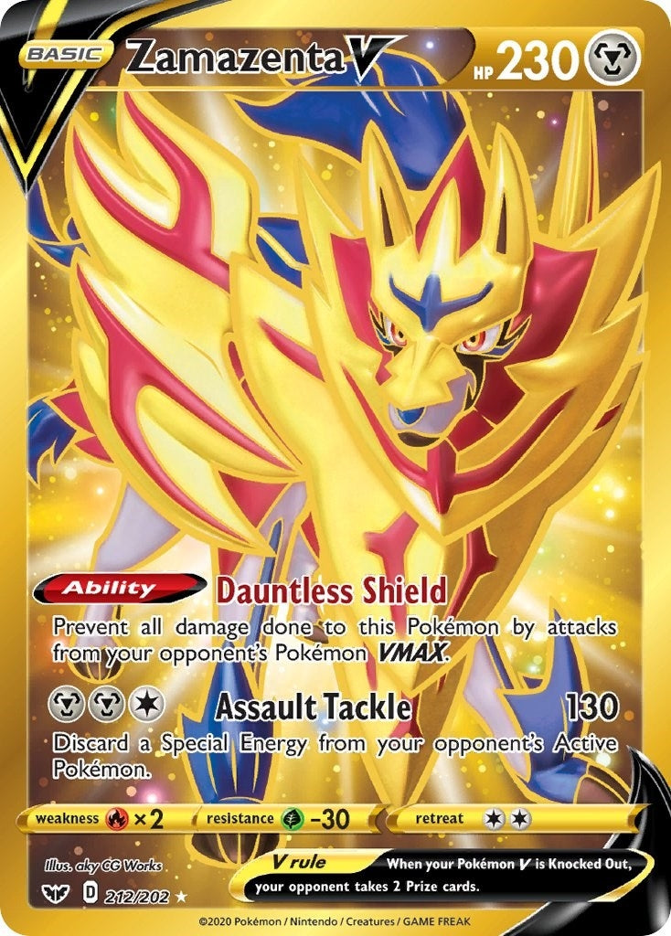 Zamazenta V (Secret) (212/202) (SWSH01)
