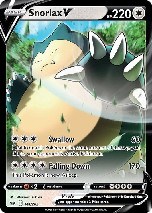 Snorlax V (141/202) (SWSH01)
