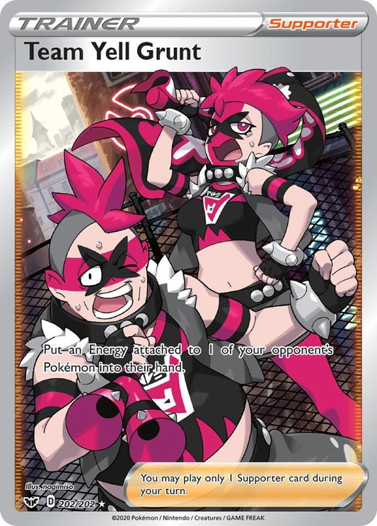Team Yell Grunt (Full Art) (202/202) (SWSH01)