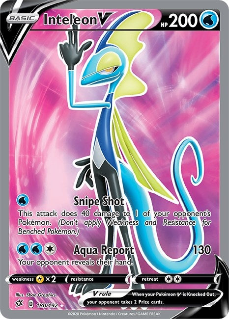 Inteleon V (Full Art) (180/192) (SWSH02)