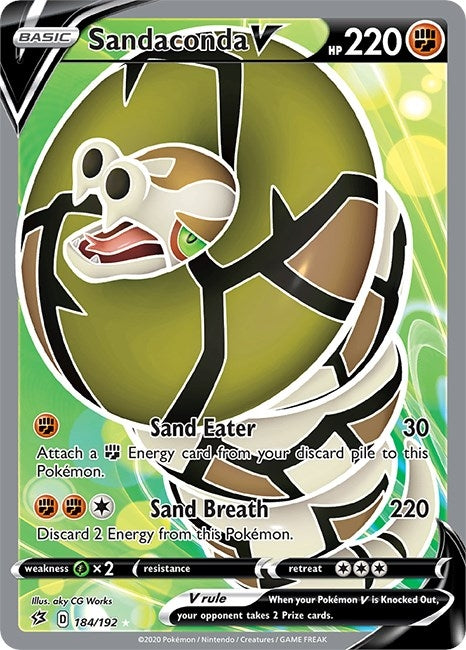 Sandaconda V (Full Art) (184/192) (SWSH02)