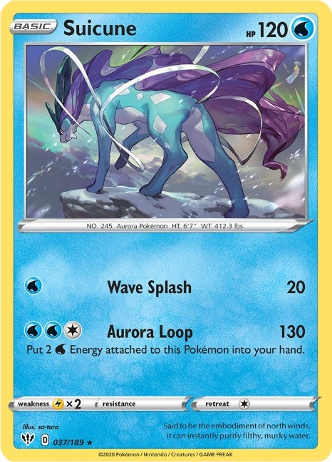 Suicune (037/189) (SWSH03)