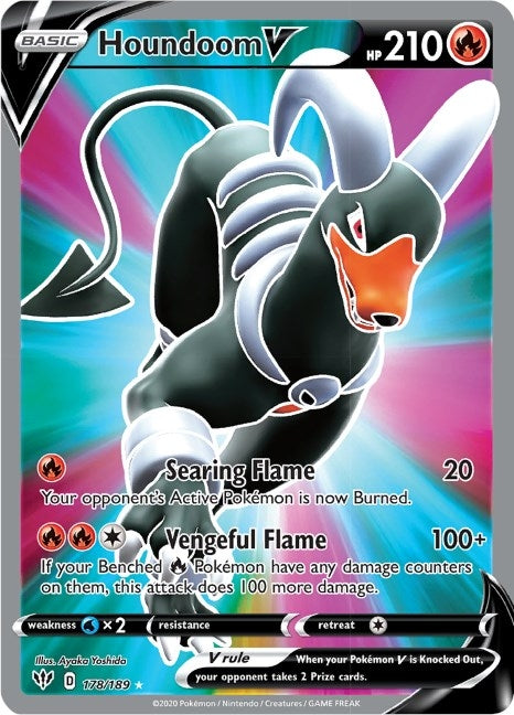 Houndoom V (Full Art) (178/189) (SWSH03)