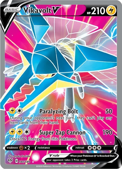 Vikavolt V (Full Art) (180/189) (SWSH03)