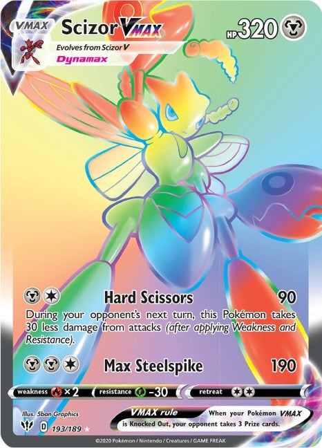 Scizor VMAX (Secret) (193/189) (SWSH03)